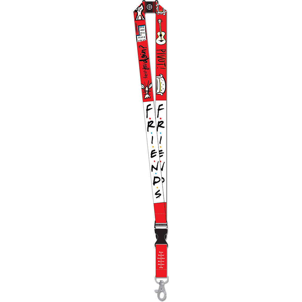 Friends Lanyard with Breakaway Clip and ID Holder