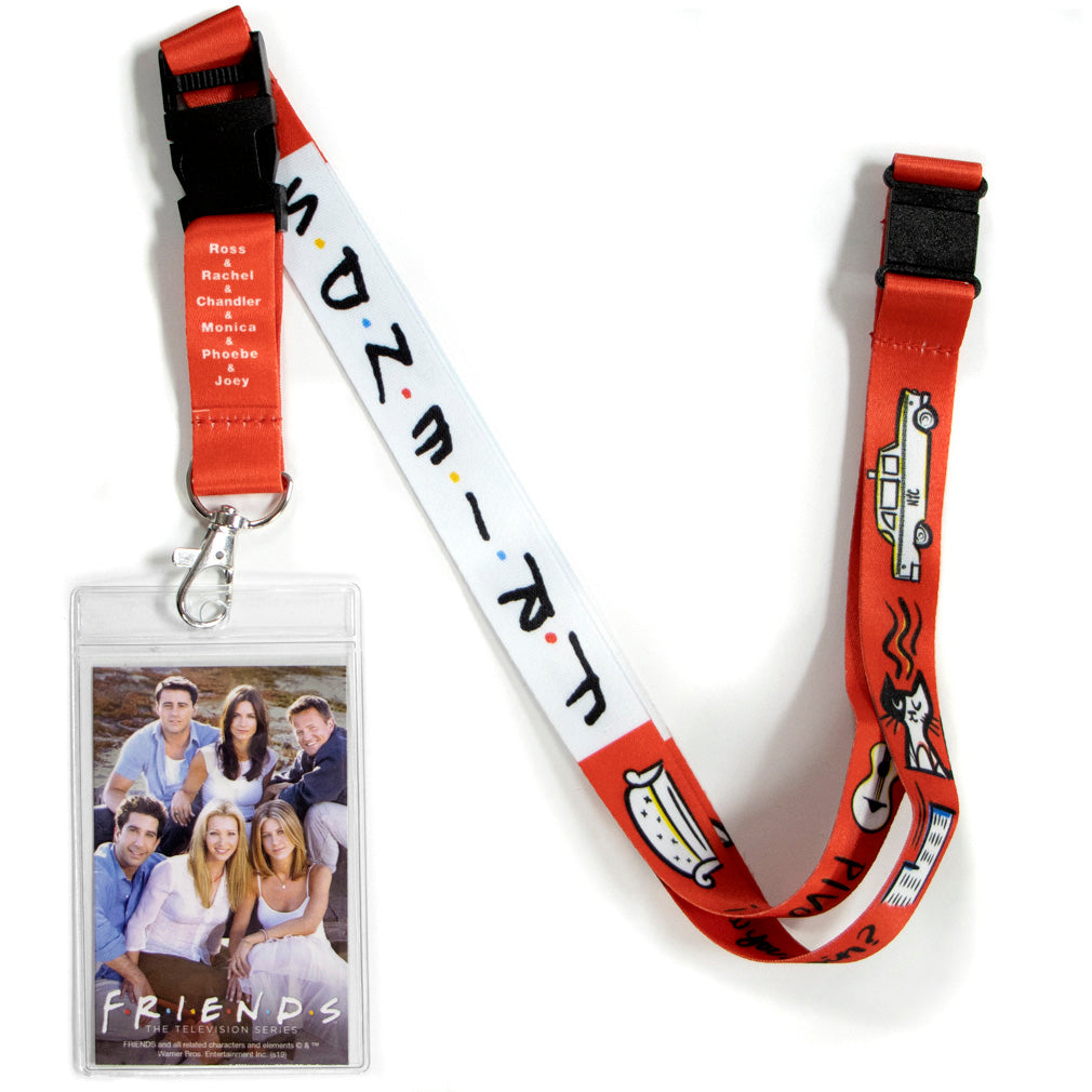 Friends Lanyard with Breakaway Clip and ID Holder