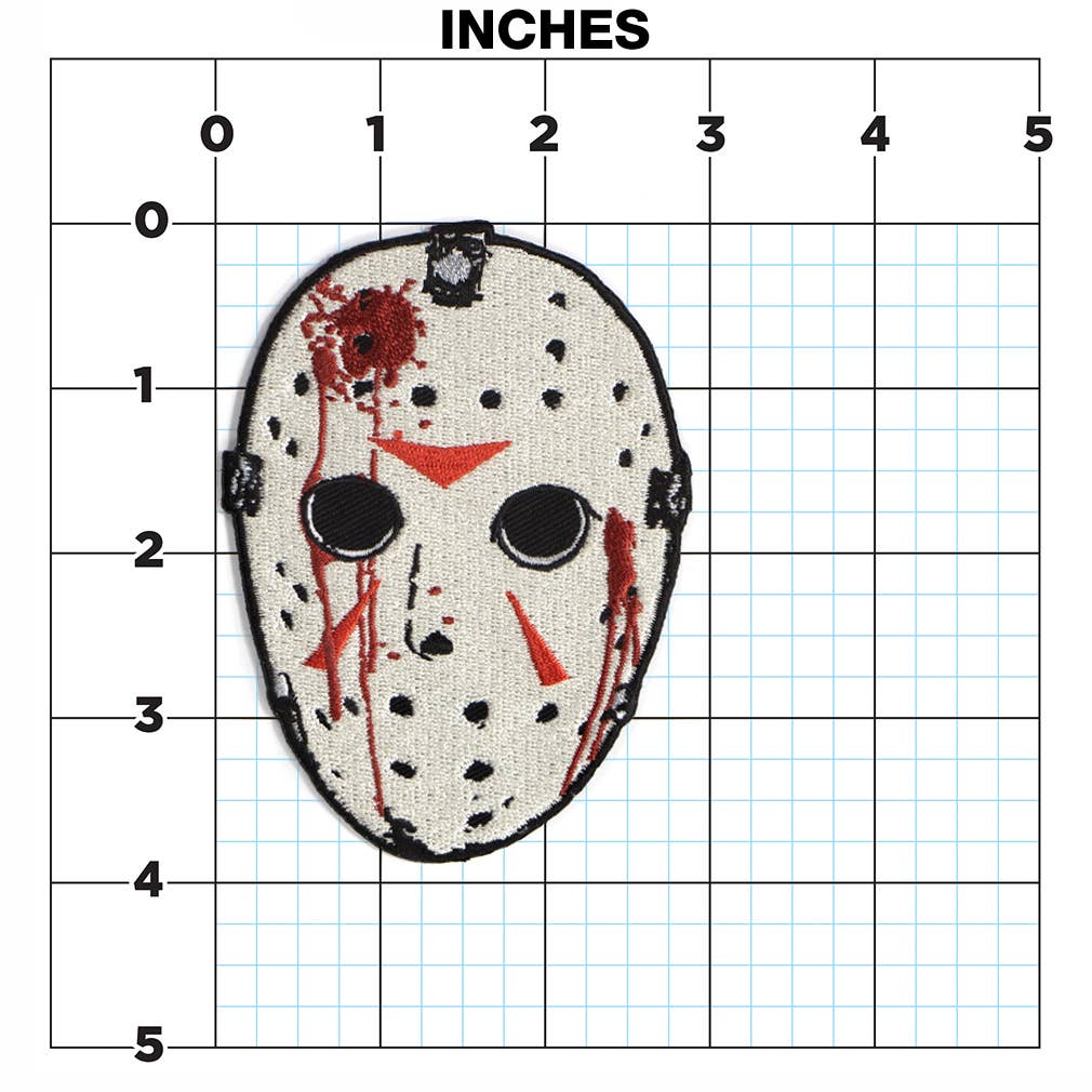 Friday The 13th Jason Mask Iron-On Patch