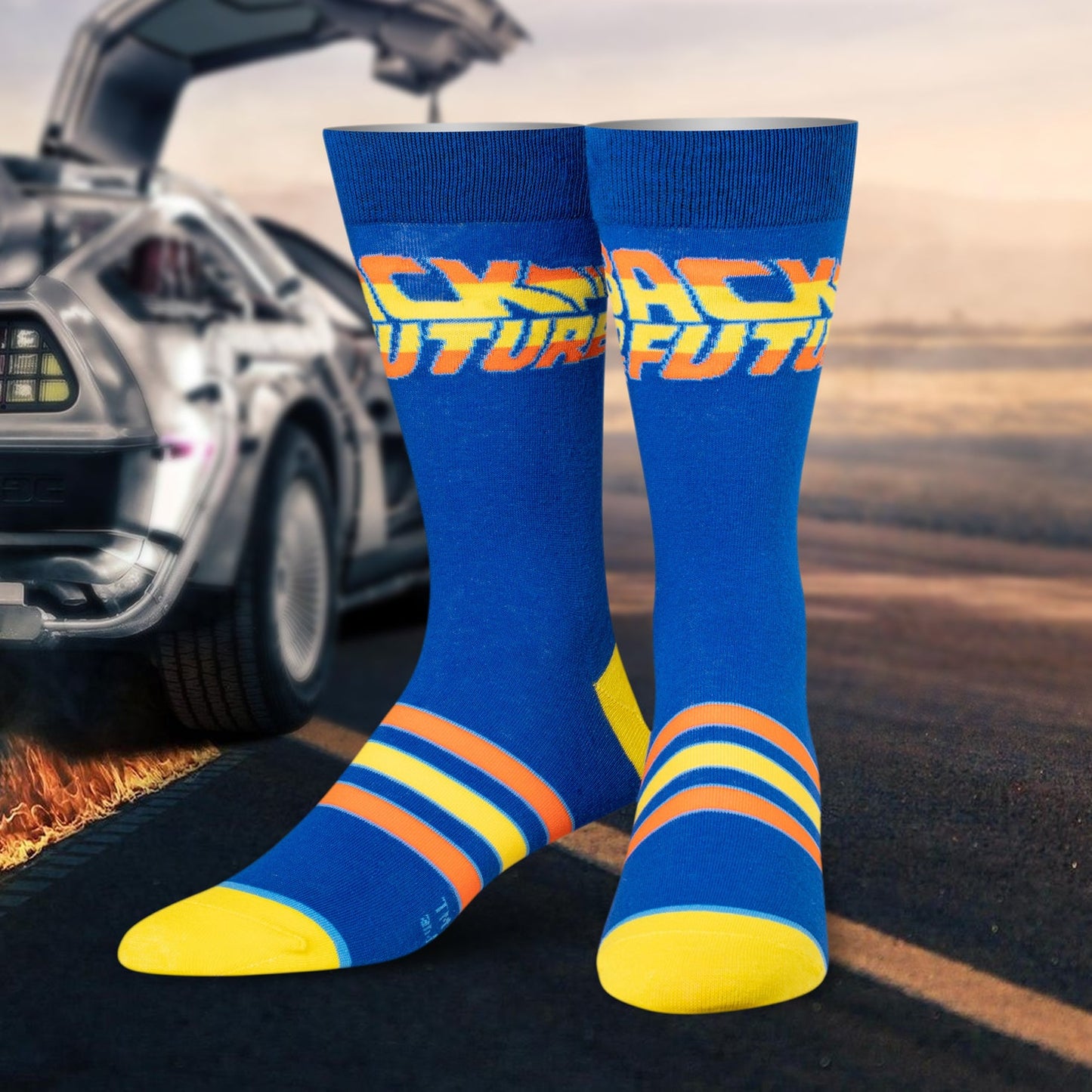 Back To The Future Stripped Crew Socks