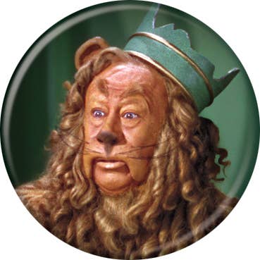 Wizard of Oz Cowardly Lion 1.25" Round Button