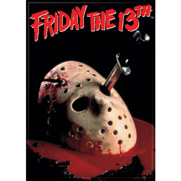 Friday The 13th Mask with Blood  Magnet 2.5in x 3.5in