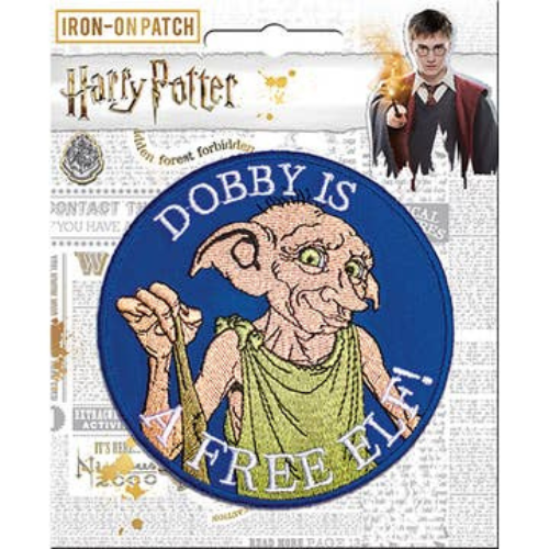Harry Potter Dobby is a Free Elf Iron-On  Patch