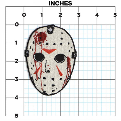 Friday The 13th Jason Mask Iron-On Patch