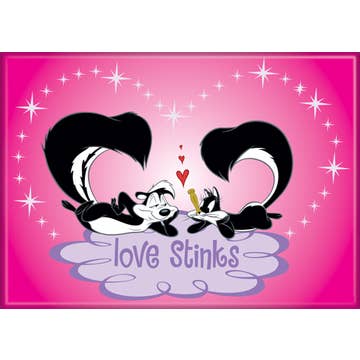 Looney Tunes Pepe Love Stinks Magnet 2.5in x 3.5in