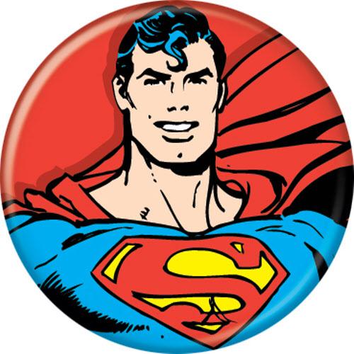 Superman Bust Round 1.25" Button