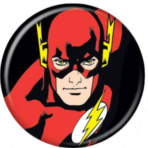 Flash Round 1.25" Button