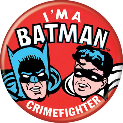 I'm a Batman Crimefighter Round 1.25" Button