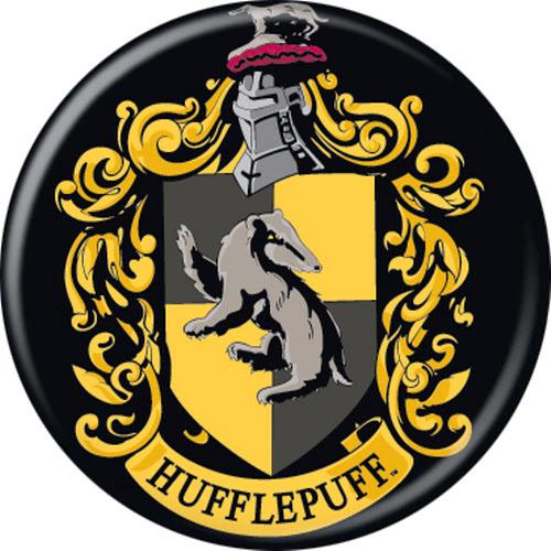 Harry Potter Hufflepuff Crest 1.25" Round Button