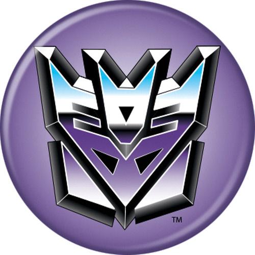Transformers Decepticon Shield Button