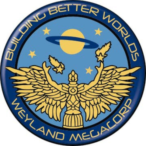 Alien Weyland Megacorp Button 1.25in Round