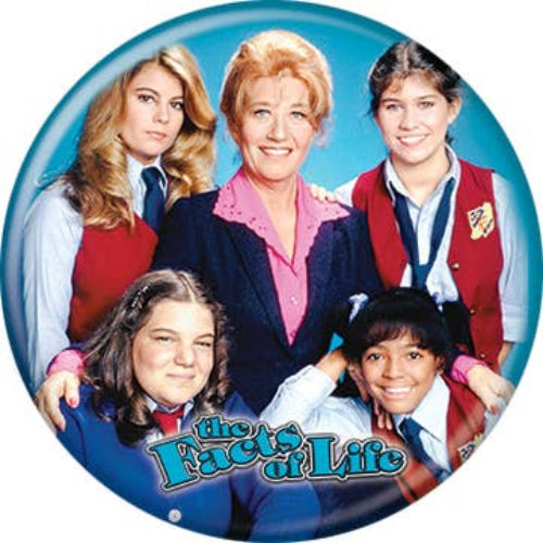 Facts of Life Cast Button 1.25" Round Button