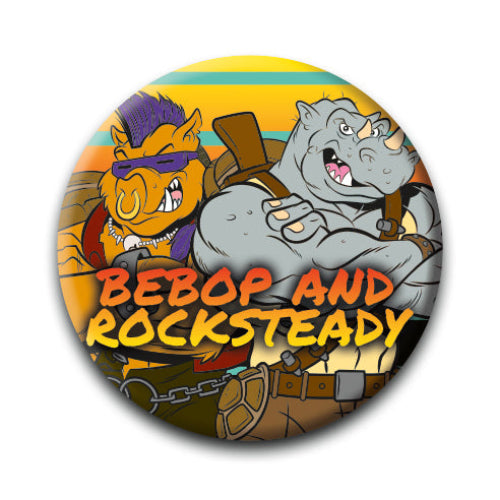 TMNT Bebob And Rocksteady Button
