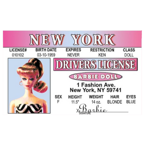 Barbie ID Card