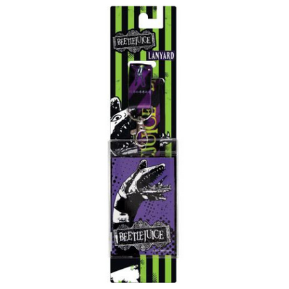 Beetlejuice Lanyard with Breakaway Clip and ID Card Holder