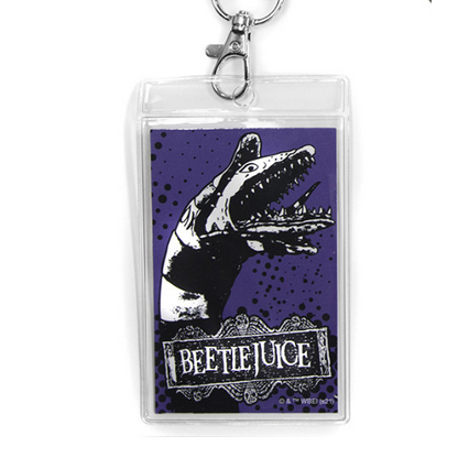 Beetlejuice Lanyard with Breakaway Clip and ID Card Holder