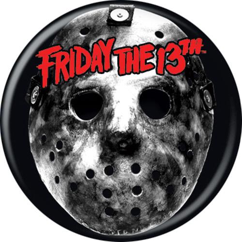 Friday The 13th Silver Mask Button 1.25in Round