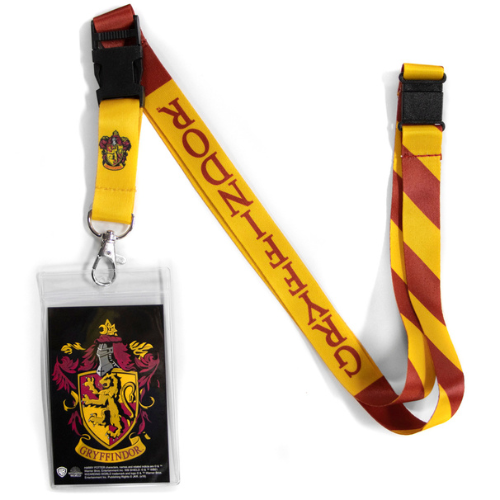 Harry Potter Gryffindor Lanyard with Breakaway Clip and ID Holder