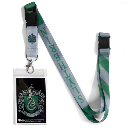 Harry Potter Slytherin Lanyard with Breakaway Clip and ID Holder