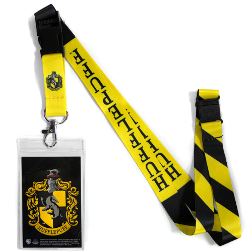 Harry Potter Hufflepuff Lanyard with Breakaway Clip and ID Holder