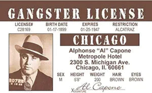 Al Capone ID Card