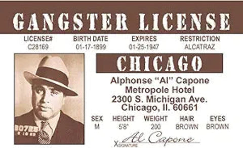 Al Capone ID Card