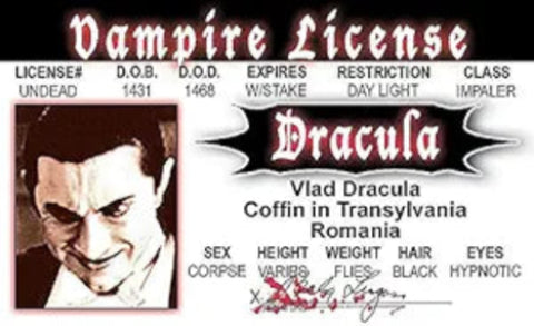 Dracula ID Card