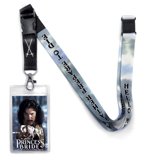 Princess Bride Lanyard with Breakaway Clip and ID Holder