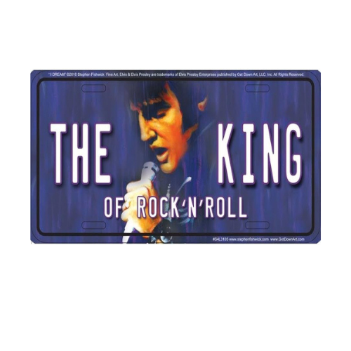 Elvis the King License Plate