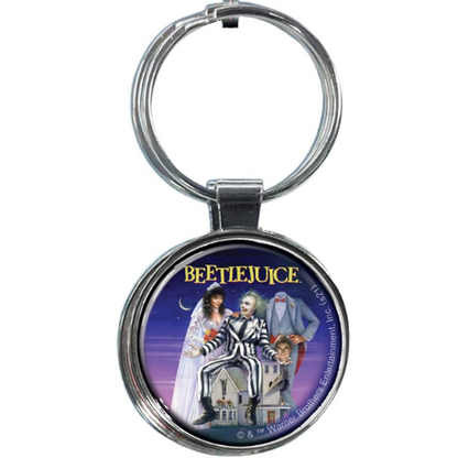 Beetlejuice Movie Poster Keychain