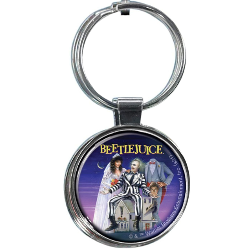 Beetlejuice Movie Poster Keychain