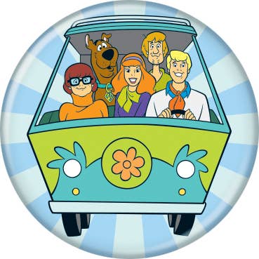 Scooby-Doo the Gang Mystery Machine Buttons 1.25" Round Button
