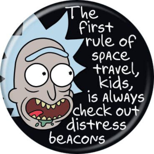 Rick and Morty Distress Beacons 1 .25" Round Button