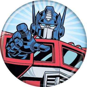 Transformers Optimus Prime 1.25" Round Button