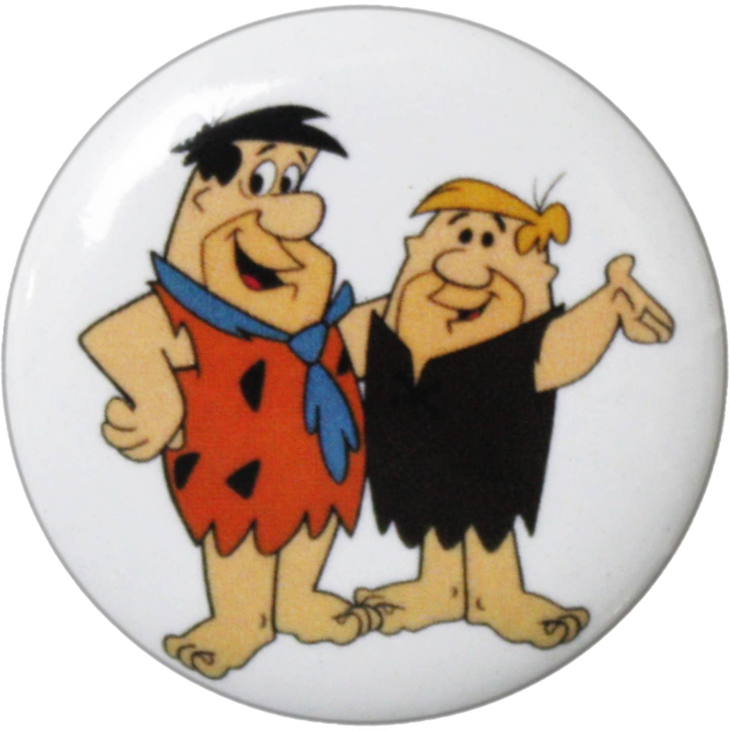 Flintstones  Fred and Barney 1.25" Round Button